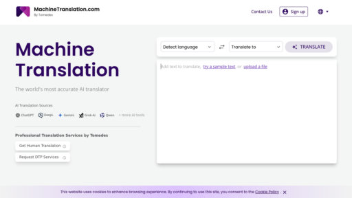Machine Translation preview