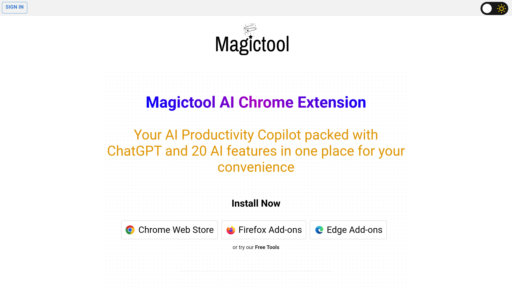 Magictool AI preview