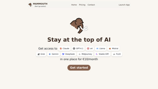 Mammouth AI preview