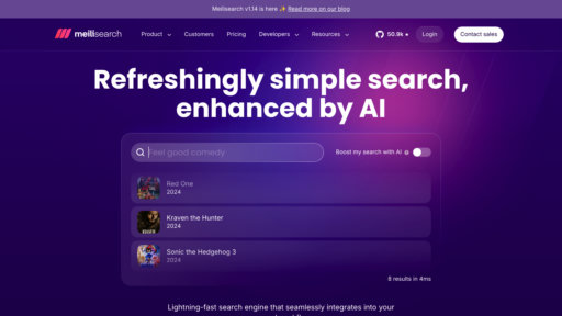 Meilisearch preview