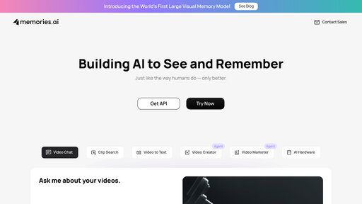 Memories.ai preview