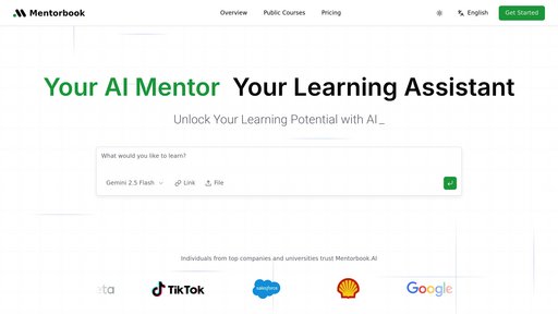 Mentorbook preview