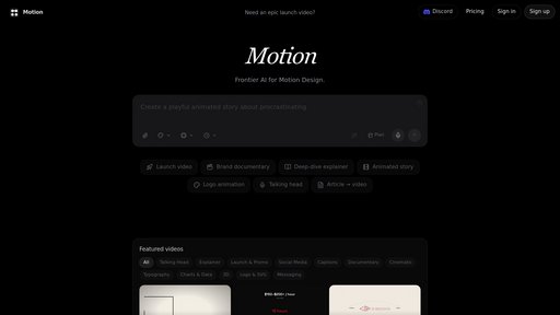 Motion preview