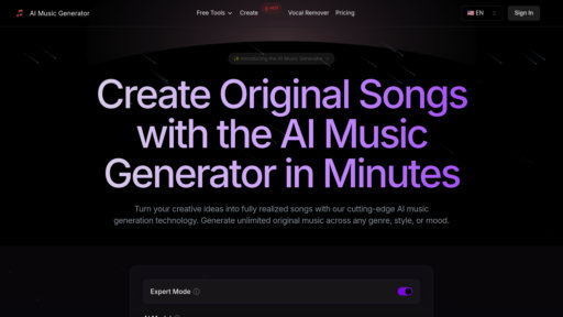 MusicGeneratorAI preview