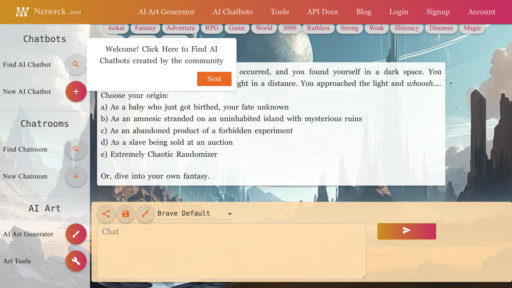 Netwrck AI Chat preview
