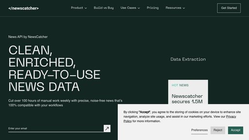 NewsCatcher API preview