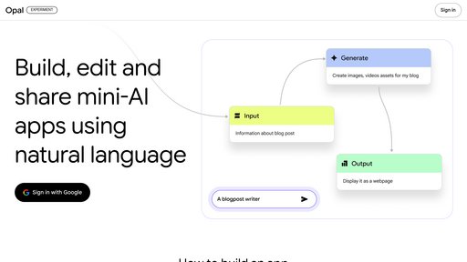 Opal by Google preview