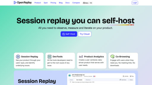 OpenReplay preview