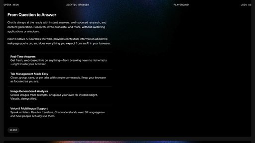 Opera Neon preview