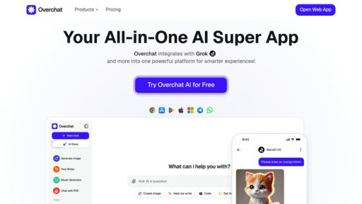 Overchat AI preview
