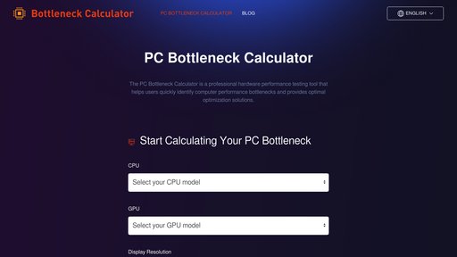 PC Bottleneck Calculator preview