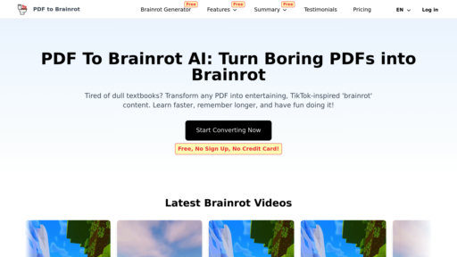 PDF To Brainrot preview