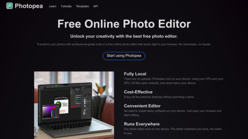 Photopea preview
