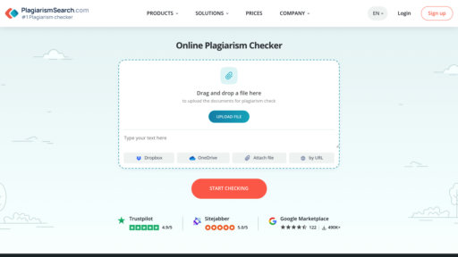 PlagiarismSearch.com preview