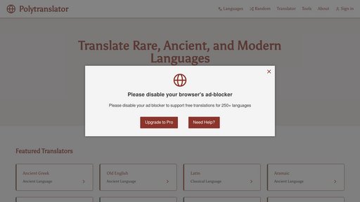 Polytranslator preview