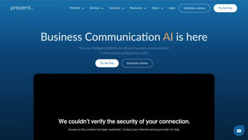 Prezent AI preview