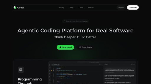 Qoder preview