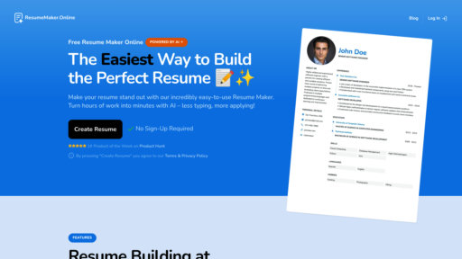 ResumeMaker.Online preview