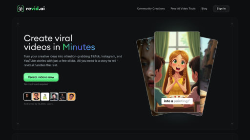 Revid AI preview