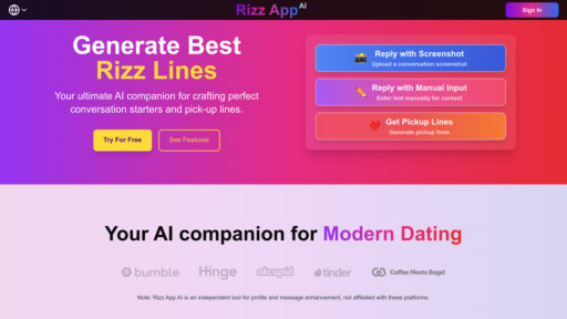 Rizz App AI preview