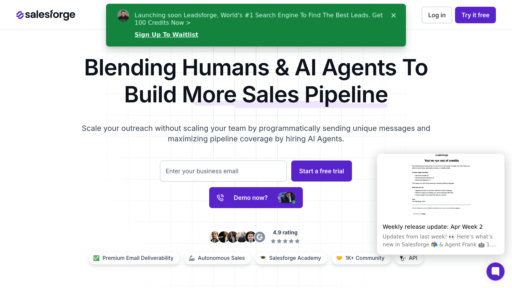 Salesforge AI preview