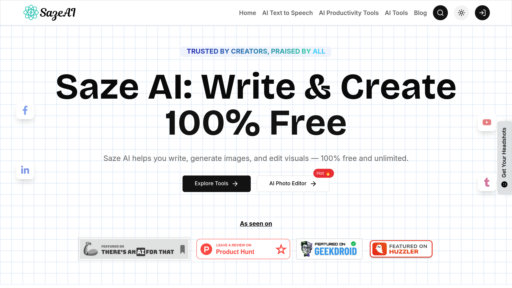 Saze AI preview
