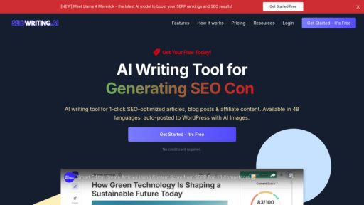 SEOWriting AI preview