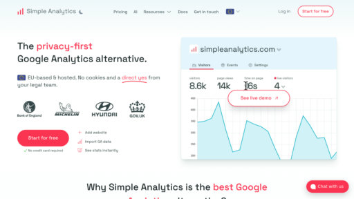 Simple Analytics preview