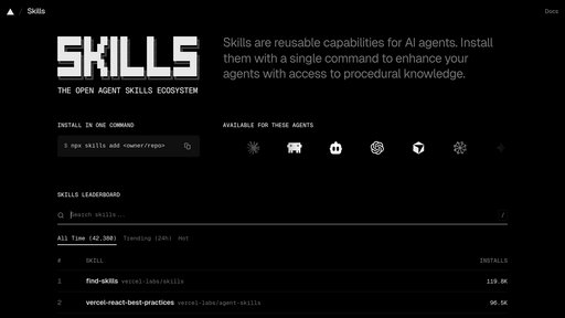skills.sh preview