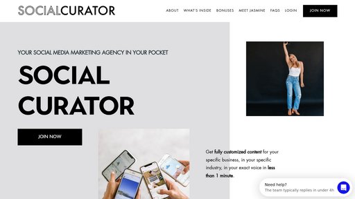 Social Curator preview