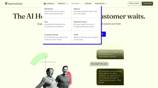 SparrowDesk preview