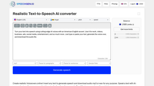 SpeechGen preview