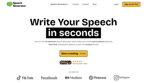 SpeechGenerator preview
