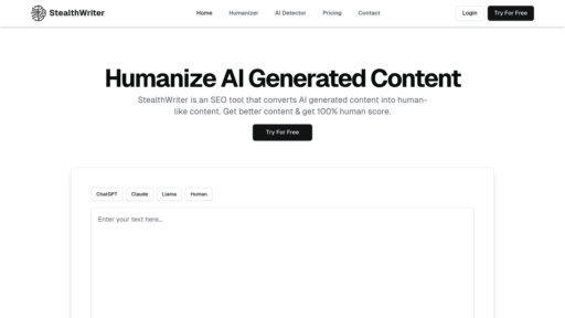 StealthWriter AI preview