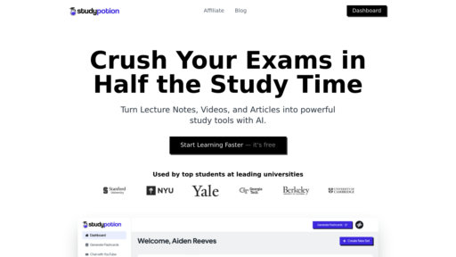 Study Potion AI preview
