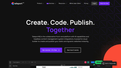 TeleportHQ preview