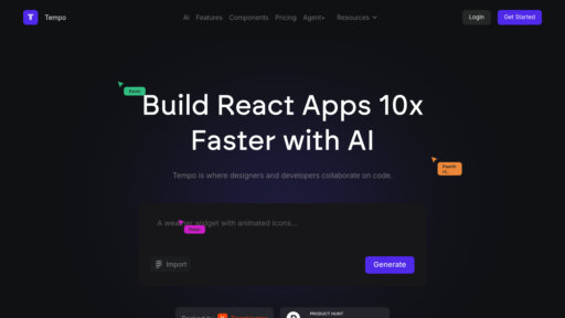 Tempo Labs AI preview
