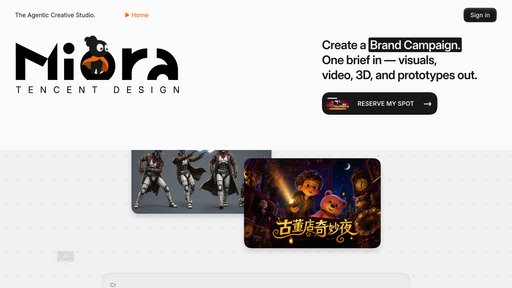 Tencent Design Miora preview