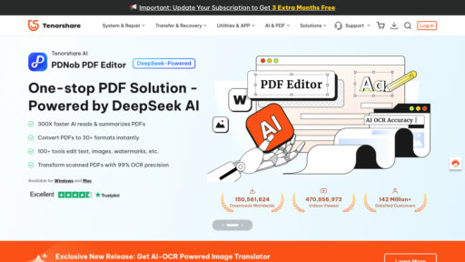 Tenorshare AI PDF preview