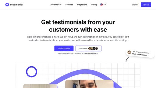 Testimonial preview