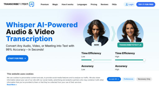 TranscribeToText.AI preview