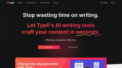 Typli AI preview