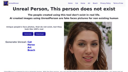 UnrealPerson preview