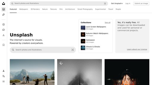 Unsplash preview