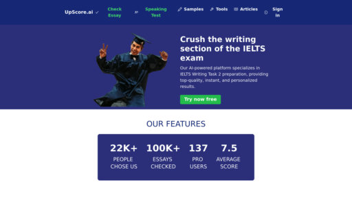 UpScore AI preview