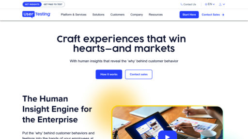 UserTesting Human Insight Platform preview