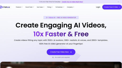 Vidnoz AI preview