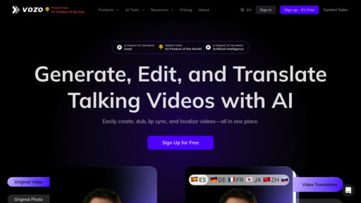 Vozo AI preview