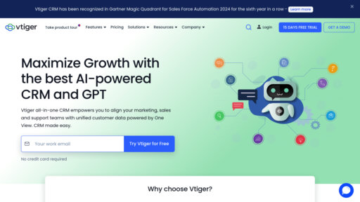 Vtiger CRM preview