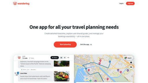Wanderlog preview